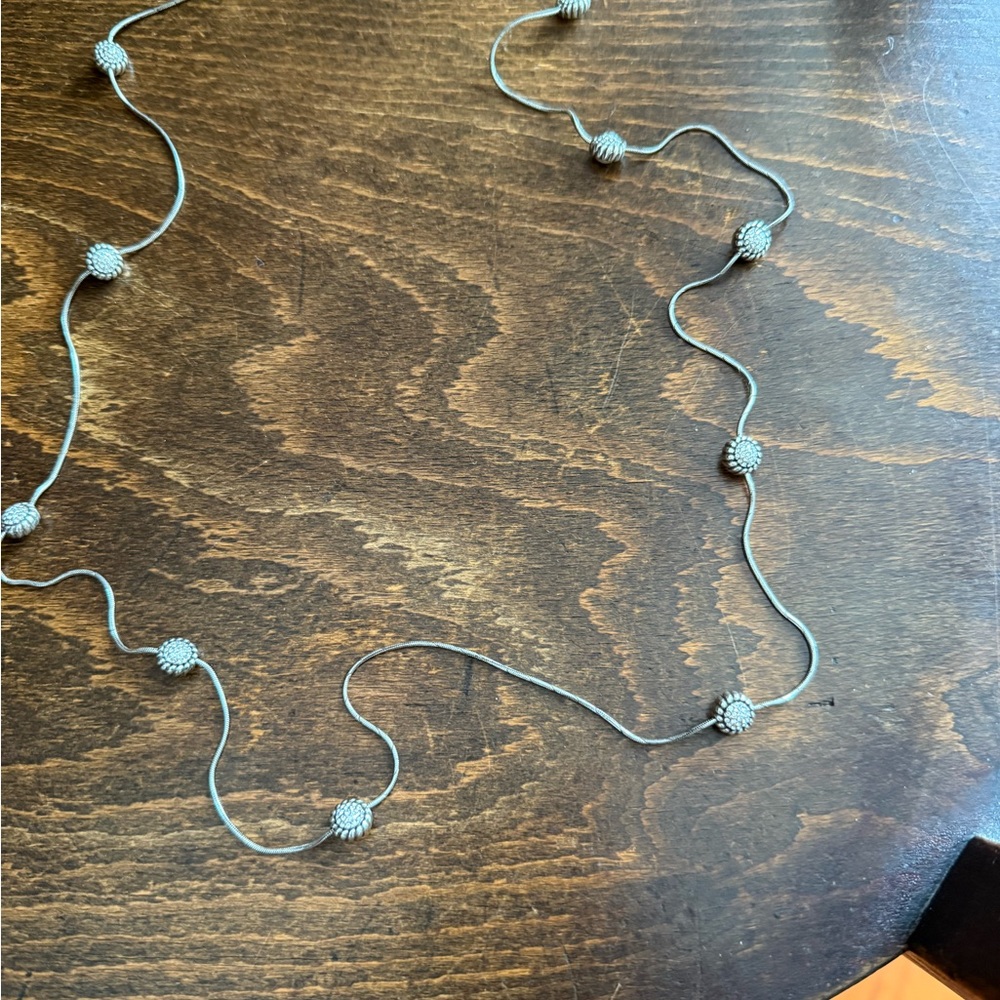 Brighton Elegant Silver Pearl or Sparkle Long Necklace